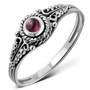 Ethnic Style Garnet Stone Ring, r481